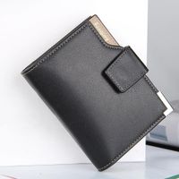 Billetera para Hombre Baellerry de Cuero PU con Monedero Tarjetero Negro