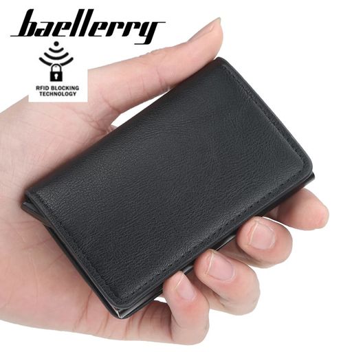 Billetera Antirrobo Hombre RFID de Cuero Tarjetero Billetera Baellerry  BAELLERRY