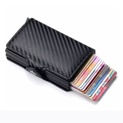 Cartera Tarjetero Tarjetero Automático Con RFID Cartera