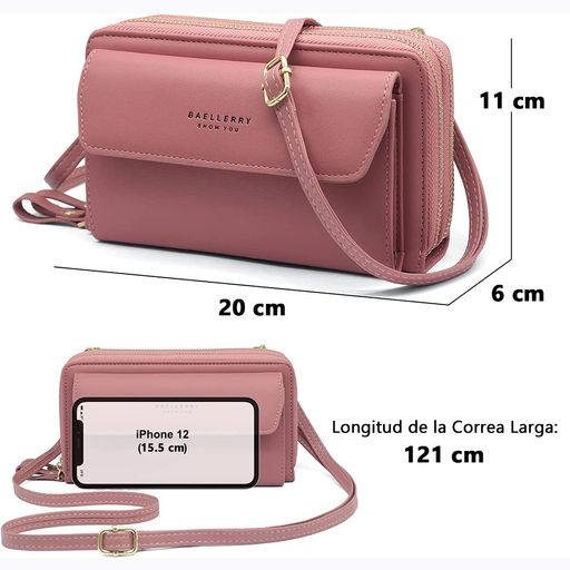 Cartera Morral Bandolera Mujer Correa Larga Regulable