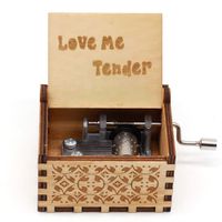 Caja Musical Elvis Presley Love Me Tender - Color Madera