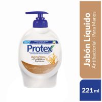 Jabón Líquido Antibacterial PROTEX Avena 221ml