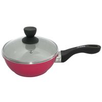 Sartén de Cerámica RECORD con Tapa 22cm Rojo