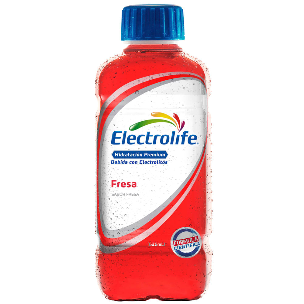 Rehidratante ELECTROLIFE Sabor a Fresa Botella 625ml
