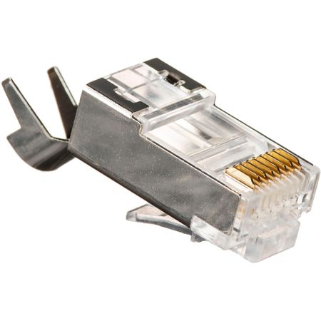 Conectores Blindados Platinum Tools Rj 45 Cat6A 10 Gig con Forros 50 Piezas Empaque en Clamshell