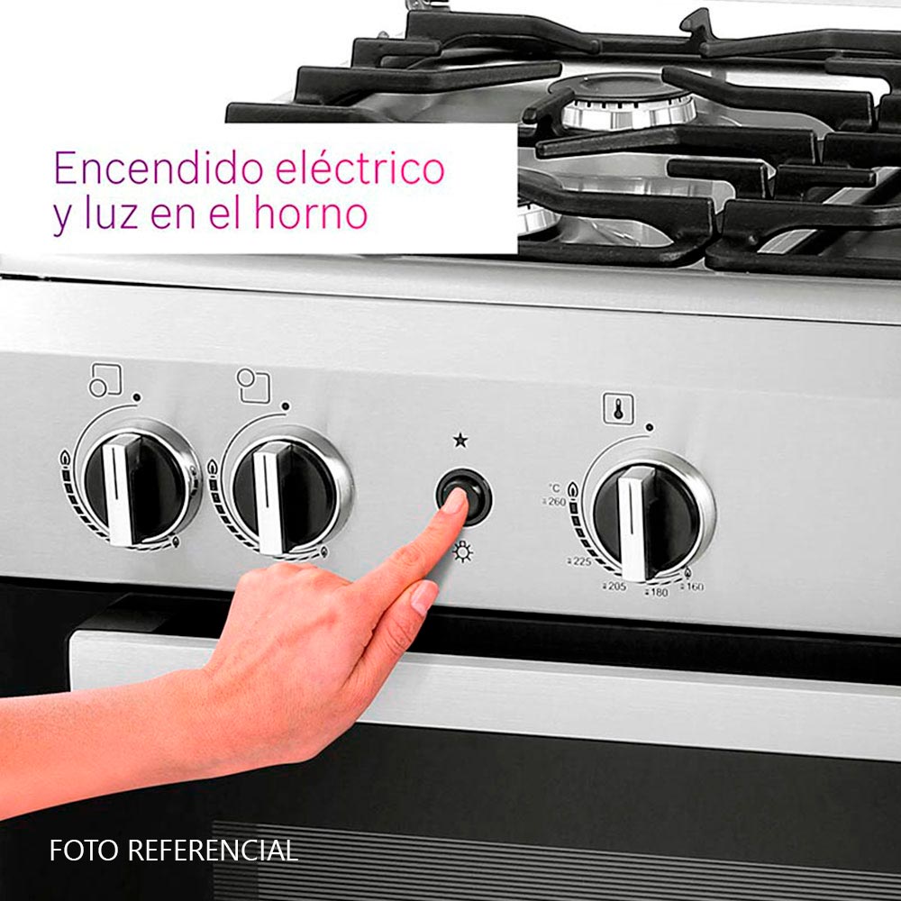 Cocina A Gas Bosch PRO447 LX 4 Hornillas| PlazaVea - PlazaVea