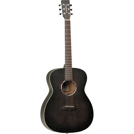 Guitarra Acústica Tanglewood Blackbird Zurda Satinado Negro Humo