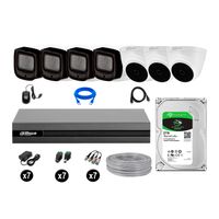Kit 7 Cámaras Seguridad Dahua Fullhd 2tb Mayor Alcance Varifocal