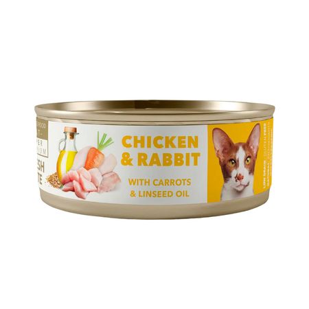 Amity Comida Húmeda Para Gato Adulto Pollo Y Conejo 80 Gr