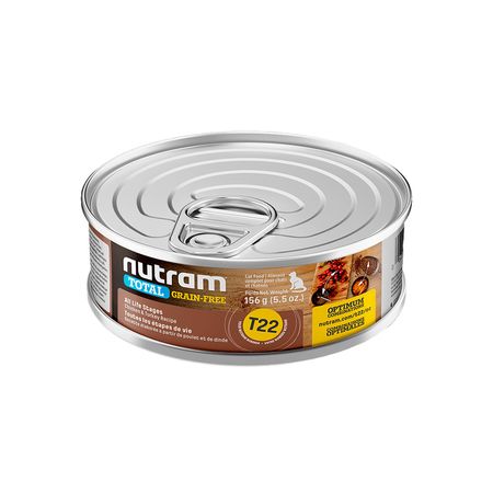 Comida Gato Nutram T22 Pollo Y Pavo 156 Gr