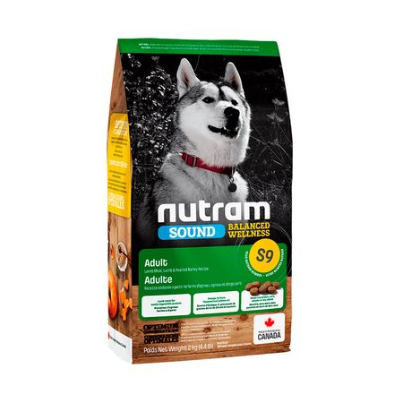 Comida Perro Adulto Nutram S9 Cordero Y Cebada 2Kg