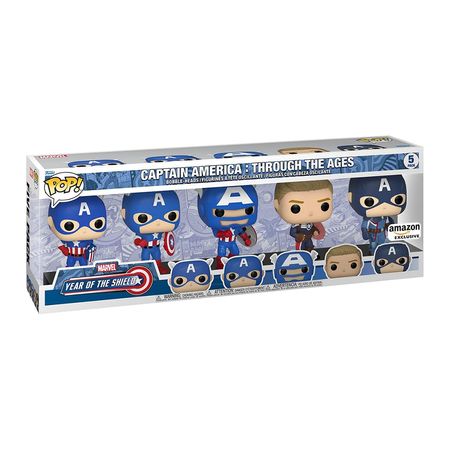 Funko Pop Marvel Year of The Shield Captain America 5 Pack