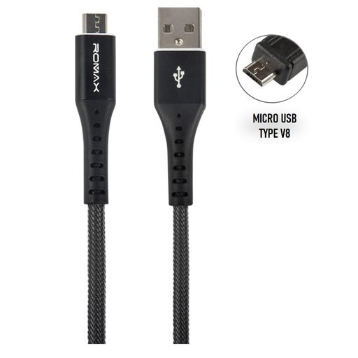 Cargador Kit 3 en 1 Cabeza + Cable USB Tipo C Lightning V8 - Tienda Clic