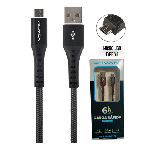 Cable Cargador USB-Tipo C 2m Carga Rápida - Lima Car Store