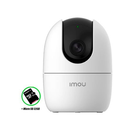 Cámara De Seguridad Wifi Imou Ranger 2 Gira 360 4mp Micro Sd 32gb