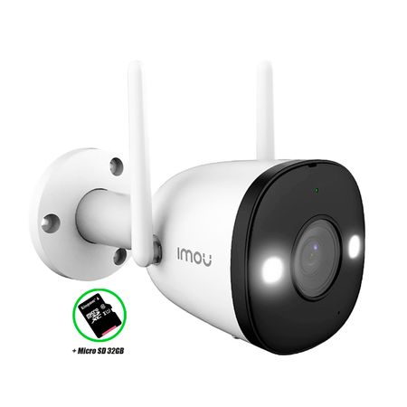 Cámara Seguridad Wifi Imou Bullet 2 Full Hd Externa Noche Color 32gb