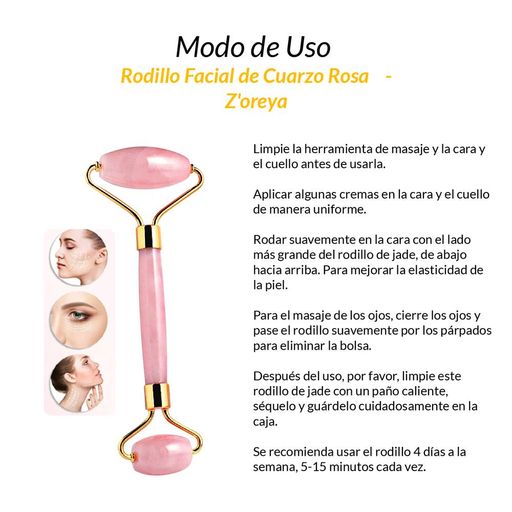 Rodillo facial best sale cuarzo rosa