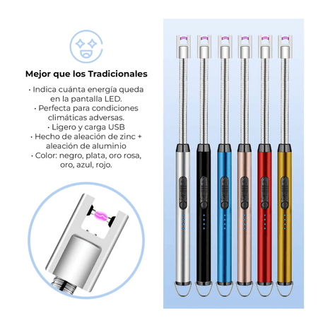 Encendedor Eléctrico USB Recargable para Cocina