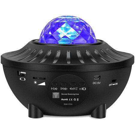 Proyector Galaxia Bluetooth Luces Led Control Parlante Nocturno