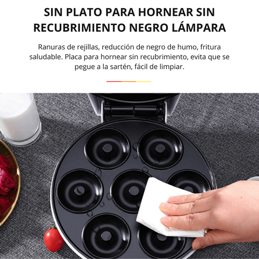 Maquina Para Hacer Mini Donas Antiadherente Lujo