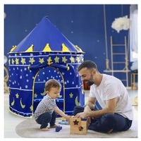 Tienda de Juegos Plegable Portátil para Niños Color Azul