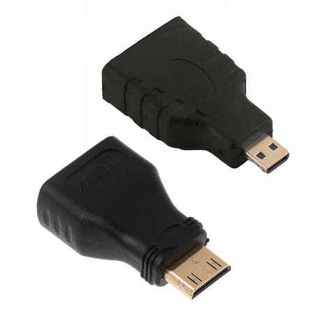 Adaptador Hdmi Hembra A Mini Hdmi Y Micro Hdmi Macho