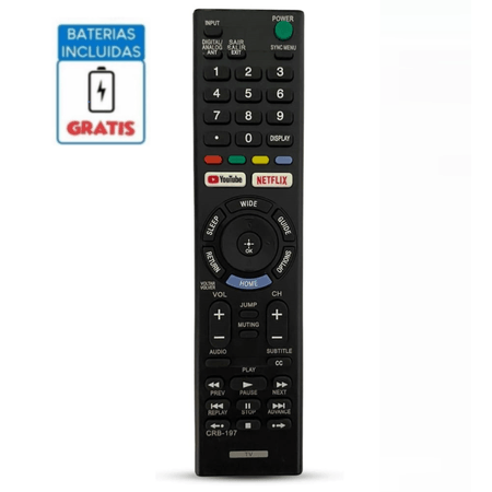 Control Remoto Sony para Smart Tv Bravia + Pilas