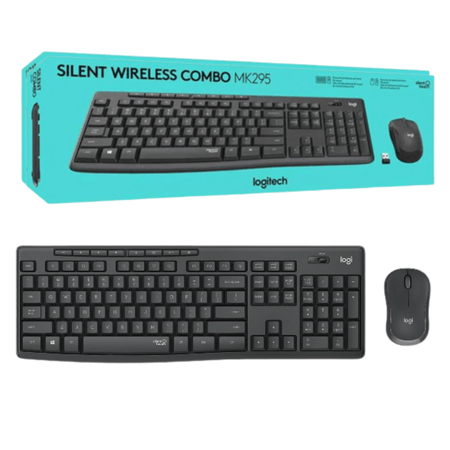 Kit Teclado Y Mouse Logitech Mk295 Inalambrico Usb Black