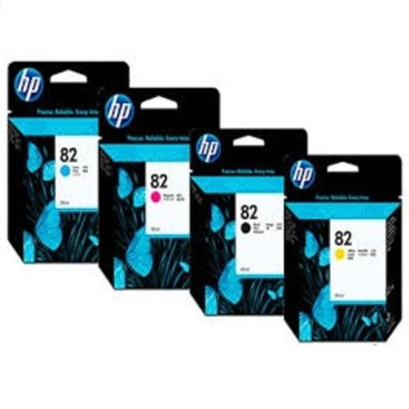 Pack de Tintas HP 82 Negro Cian Magenta Amarillo Originales