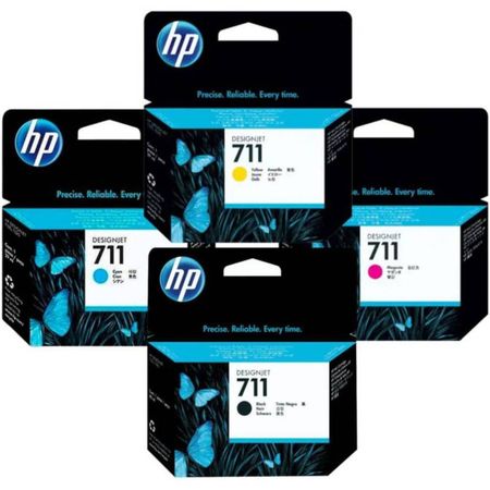 Kit de Tintas HP 711 Negro 38ml CZ129A  Colores 29ml