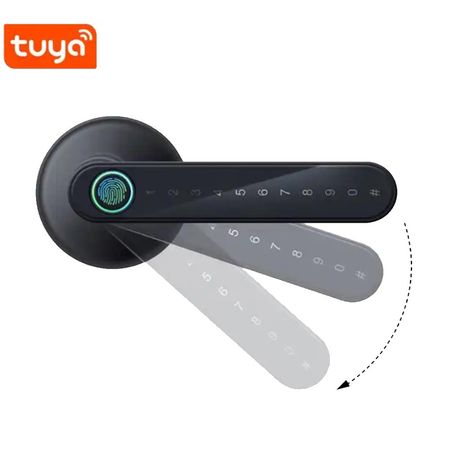 Cerradura Inteligente Bluetooth Lector de Huella Apertura con Huella Clave y Lllave TUYA PST-T8
