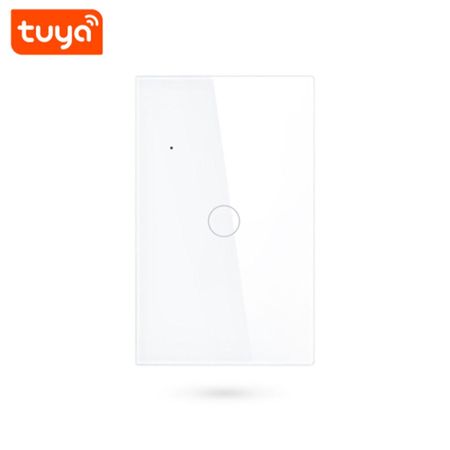 Interruptor Tactil Blanco Wifi Inteligente TUYA 1 Canal + Capacitor Alexa y Google Home PST-WT-U1