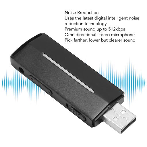 Mini Grabadora MN Electronics de Voz Espia USB 16gb Grabacion en
