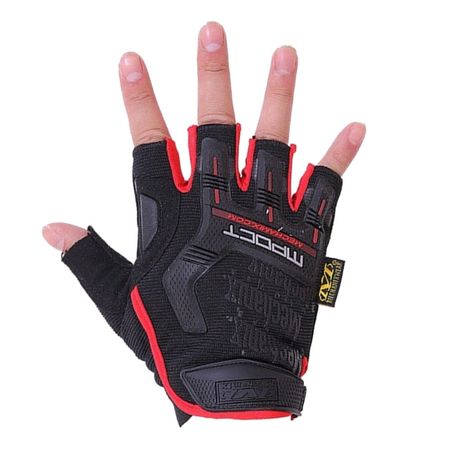 Guantes Mpact Rojo Protección de Impacto Extrema Mitones de Moto Ciclismo Manejo