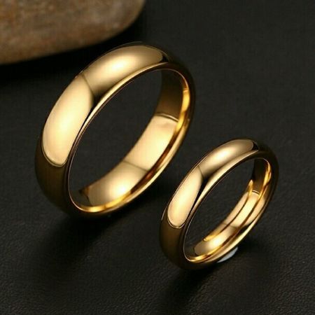 Anillo de Matrimonio Alianzas Hombre Bañado Oro 18K Aro Genieka Classic Talla 11