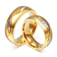 Anillo de Matrimonio Alianzas Mujer Bañado Oro 18K Aro Genieka Forever Talla 5