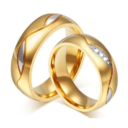 Anillo de Matrimonio Alianzas Mujer Bañado Oro 18K Aro Genieka Forever Talla 8