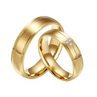 Anillo de Matrimonio Alianzas Mujer Bañado Oro 18K Aro Genieka Deluxe Talla 6