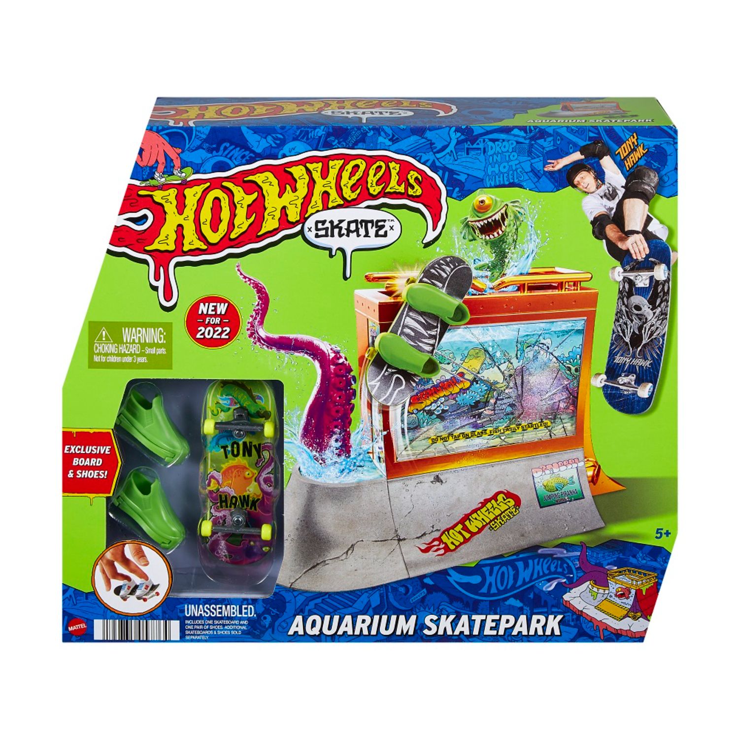 Pista Hot Wheels Skate Park Aquarium