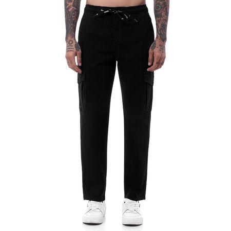 Jogger Drill Stretch Hombre Karlek Drill Black 32