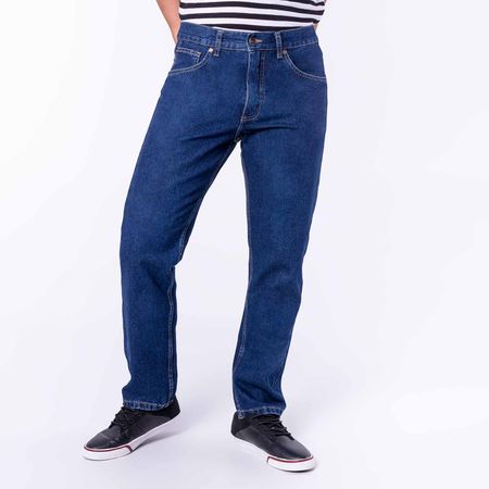 Pantalon Clasico Denim Hombre Mcasas Azul O.W. 38