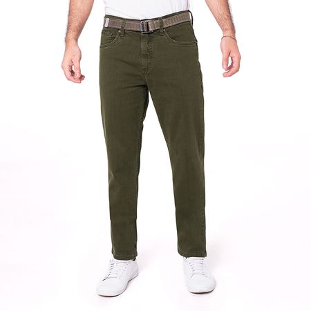 Pantalon Clasico Drill Stretch Hombre Beckham New. Safari 30