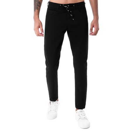Pantalon Clasico Drill Stretch Hombre Umkey Drill Black 34