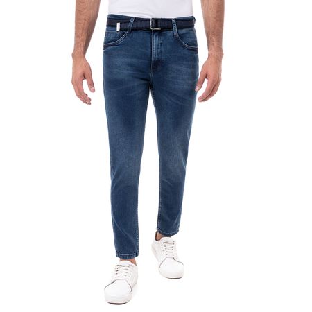 Pantalon Moda Denim Stretch Hombre Azzam Total Oxi Blue H.B. 28