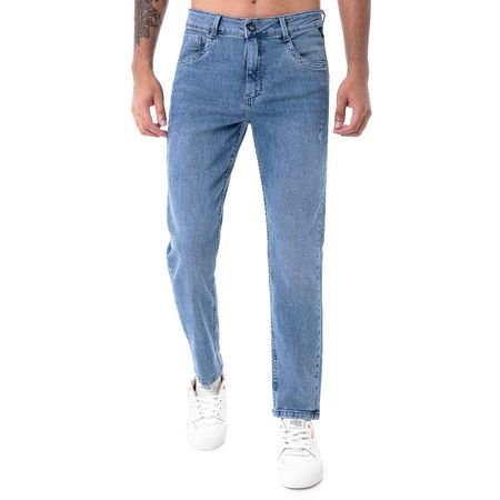 Pantalon Moda Denim Stretch Hombre Gj Serie - 105 Total Sky Torn  26