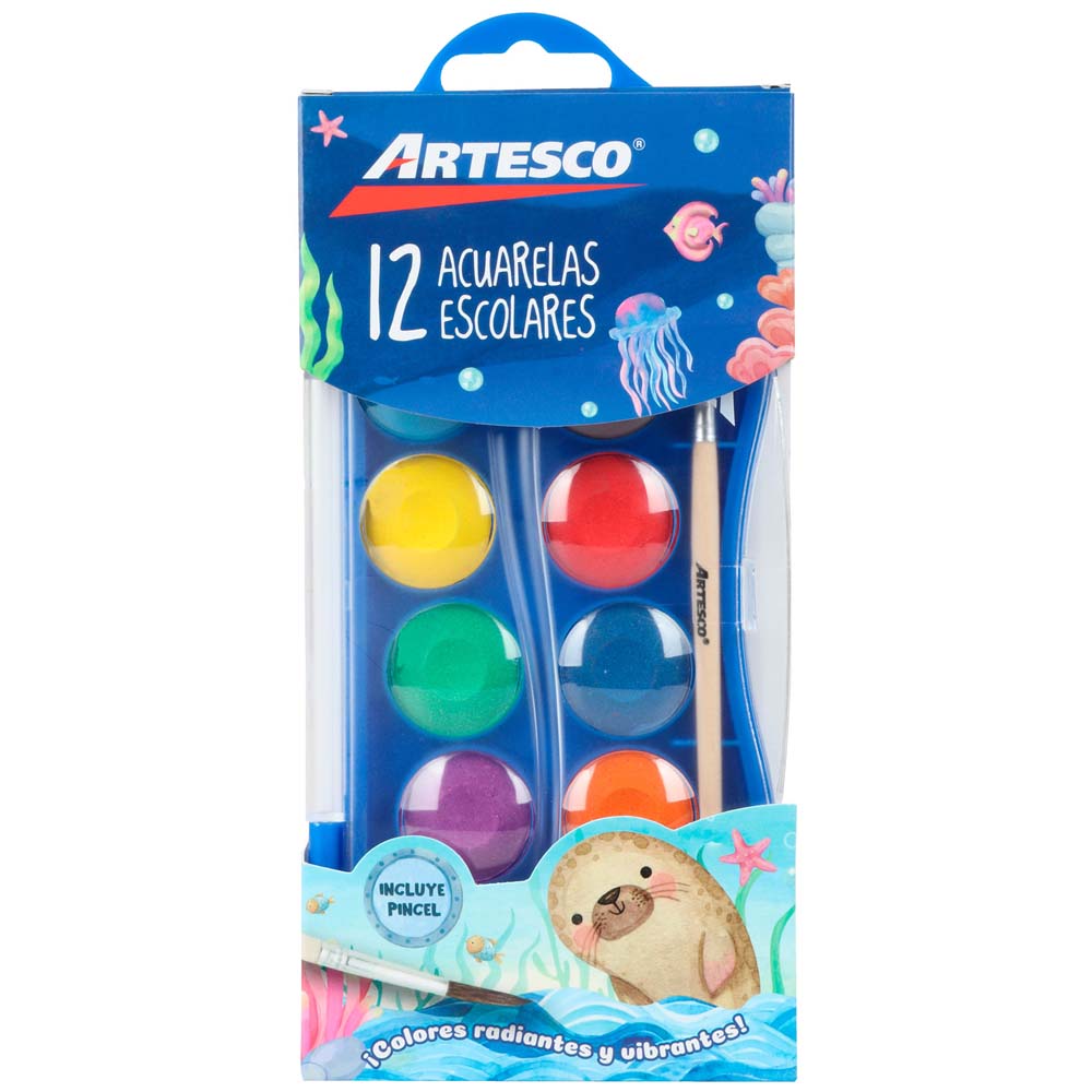 Acuarelas ARTESCO 12 Colores