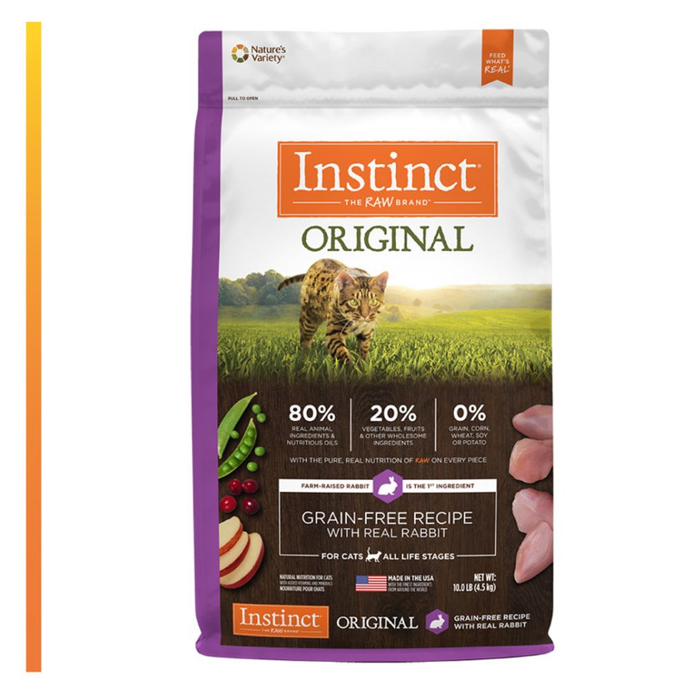 Instinct Raw Inspired Kibble Original (Cat) Rabbit 4.5 Kg plazaVea