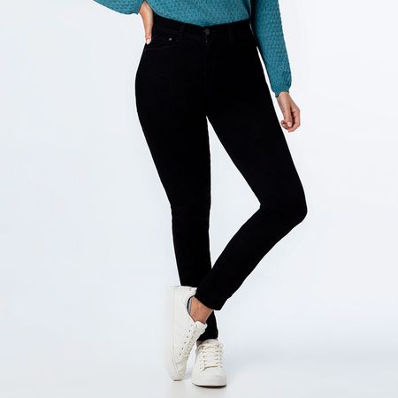 Pantalon Clasico Denim Stretch Mujer Rafaela Negro  36