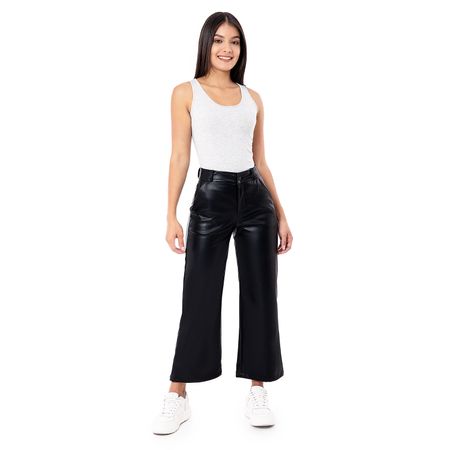 Pantalon Moda Cuerina Mujer Cristinha Negro 30