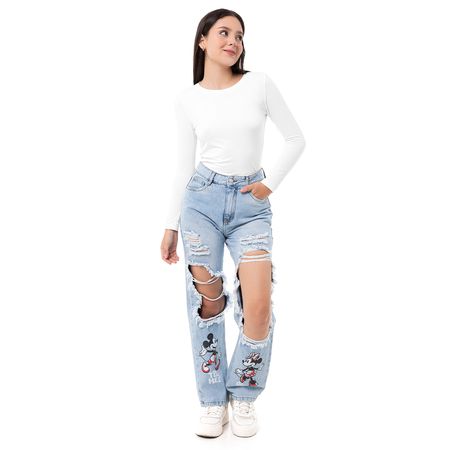 Pantalon Moda Denim Mujer Sabrina_Disney Total Sky Full Dstyr  28